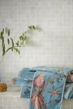 Pip Studio Handdoeken<Badhanddoek Secret Garden 55X100Cm Blauw