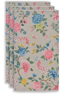 Pip Studio Handdoeken<Badhanddoek Set/3 Good Evening 55X100 Cm Khaki