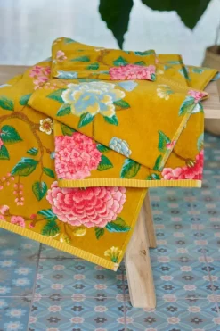 Pip Studio Handdoeken<Badhanddoek Set/3 Good Evening 55X100 Cm Geel