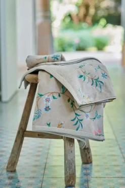 Pip Studio Handdoeken<Badhanddoek Set/3 Les Fleurs 55X100 Cm Khaki