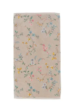 Pip Studio Handdoeken<Badhanddoek Set/3 Les Fleurs 55X100 Cm Khaki