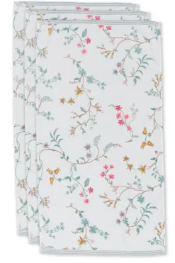 Pip Studio Handdoeken<Badhanddoek Set/3 Les Fleurs 55X100 Cm Wit