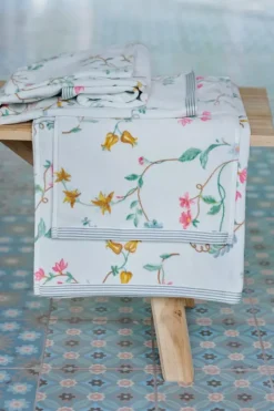 Pip Studio Handdoeken<Badhanddoek Set/3 Les Fleurs 55X100 Cm Wit