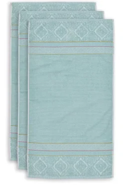 Pip Studio Handdoeken<Badhanddoek Set/3 Soft Zellige Blue 55X100 Cm Blauw