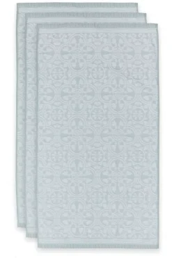 Pip Studio Handdoeken<Badhanddoek Set/3 Tile De Pip Licht 55X100 Cm Blauw
