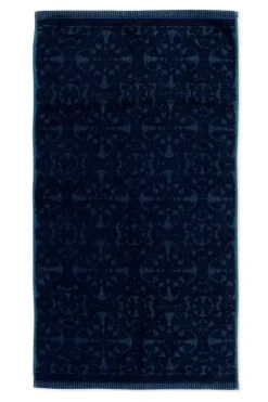 Pip Studio Handdoeken<Badhanddoek Set/3 Tile De Pip Donker 55X100 Cm Blauw