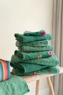 Pip Studio Handdoeken<Badhanddoek Set/3 Tile De Pip 55X100 Cm Groen