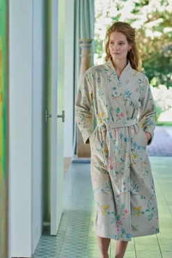 Pip Studio Badjassen<Badjas Les Fleurs Khaki