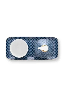 Pip Studio Zeeppompjes<Badkamer Accessoires Set/3 Kyoto Festival Blauw