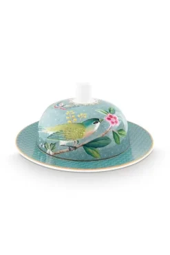 Pip Studio Botervloten<Blushing Birds Botervloot Rond Blue Blauw