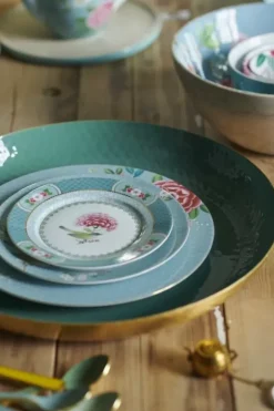 Pip Studio Diepe Borden<Blushing Birds Diep Bord 21,5 Cm Blauw