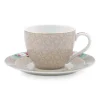 Pip Studio Kop/Schotel<Blushing Birds Espresso Kop & Schotel Khaki