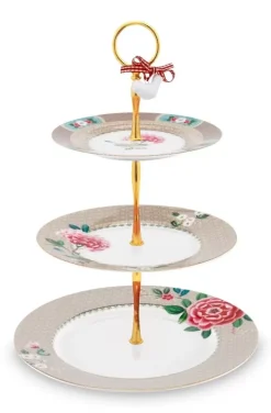 Pip Studio Etageres<Blushing Birds Etagere 3 Laags Khaki
