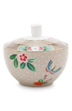 Pip Studio Suikerpotten<Blushing Birds Suikerpot Khaki