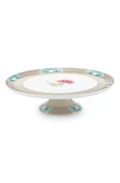 Pip Studio Taartplateaus<Blushing Birds Taartplateau Groot Khaki