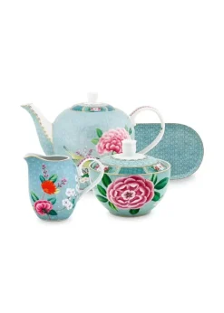 Pip Studio Sets Porseleinen Sets<Blushing Birds Thee Set/4 Blauw