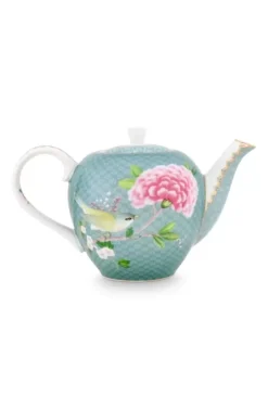 Pip Studio Theepotten<Blushing Birds Theepot Klein Blauw