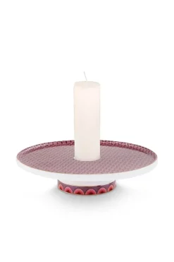 Pip Studio Kandelaars<Cross Stitch Kaarshouder 14Cm Roze