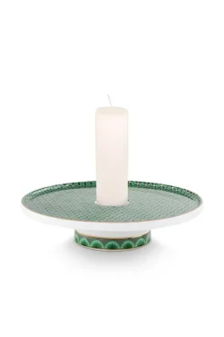 Pip Studio Kandelaars<Cross Stitch Kaarshouder 14Cm Groen