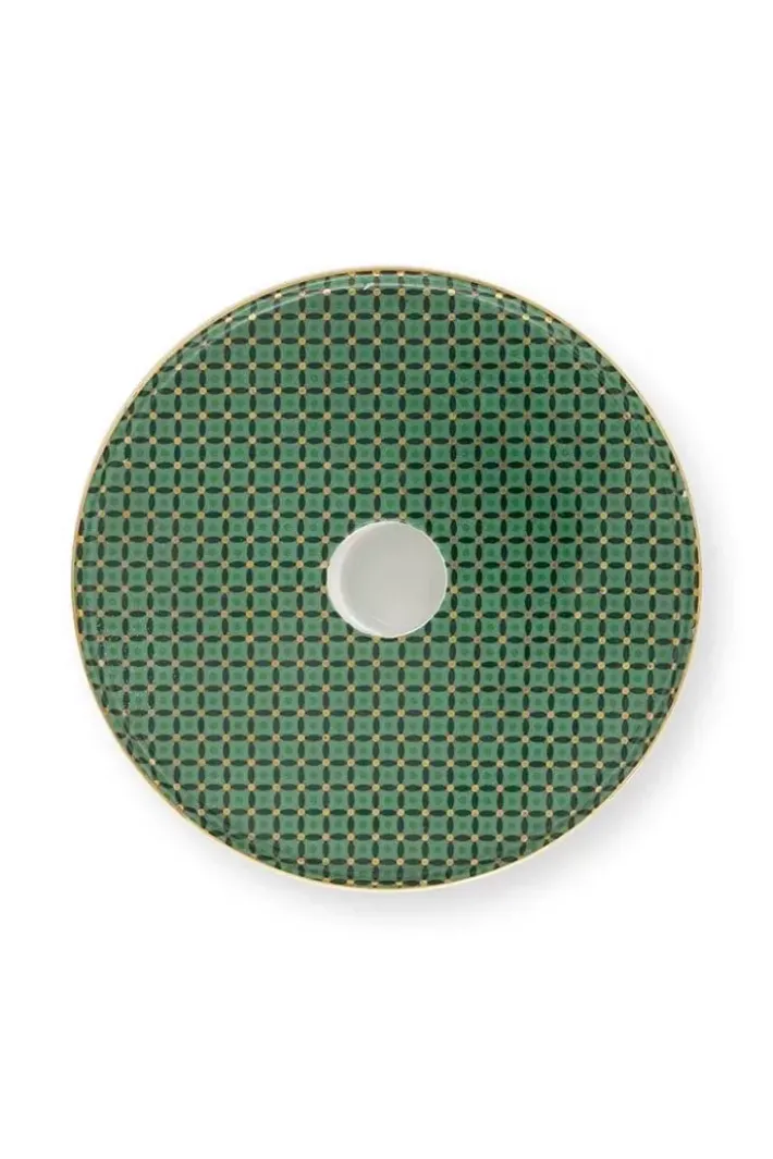 Pip Studio Kandelaars<Cross Stitch Kaarshouder 14Cm Groen
