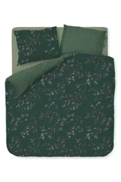 Pip Studio Dekbedovertrekken<Dekbedovertrek Kawai Flower Donker Groen