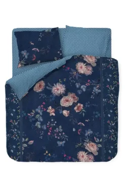 Pip Studio Dekbedovertrekken<Dekbedovertrek Tokyo Bouquet Donker Blauw