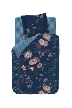 Pip Studio Dekbedovertrekken<Dekbedovertrek Tokyo Bouquet Donker Blauw