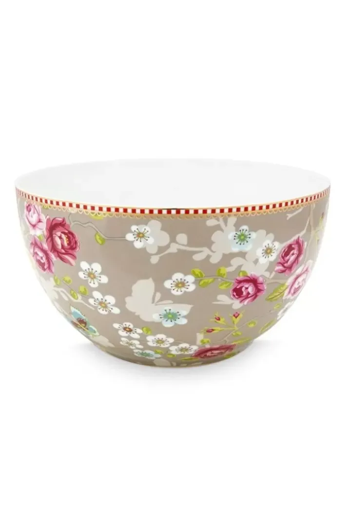 Pip Studio Kommen<Early Bird Kom Chinese Rose 18 Cm Khaki