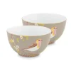 Pip Studio Kommen<Early Bird Set/2 Kommen 15 Cm Khaki