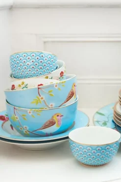 Pip Studio Kommen<Floral Kom Early Bird 15 Cm Blauw