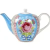 Pip Studio Theepotten<Floral Theepot Blauw
