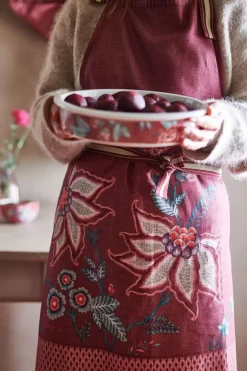 Pip Studio Keukenschorten<Flower Festival Apron Dark Pink Roze