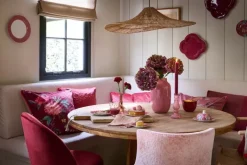 Pip Studio Botervloten<Flower Festival Botervloot Rond Deco Donker Roze