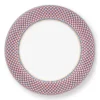 Pip Studio Dinerborden<Flower Festival Dinerbord Rood/Lichtblauw 26.5 Cm Multi