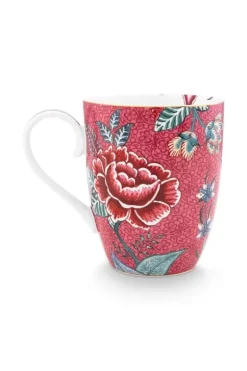 Pip Studio Sets Porseleinen Sets<Flower Festival Eenpersoons Thee Donker Roze