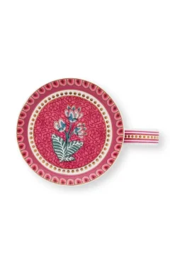 Pip Studio Sets Porseleinen Sets<Flower Festival Eenpersoons Thee Donker Roze