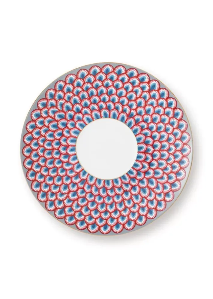 Pip Studio Kop/Schotel<Flower Festival Espresso Kop & Schotel Licht Blauw