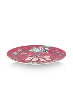 Pip Studio Gebaksborden<Flower Festival Gebaksbord Donker 17 Cm Roze