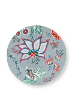 Pip Studio Gebaksborden<Flower Festival Gebaksbord Licht 17 Cm Blauw