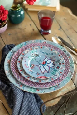 Pip Studio Gebaksborden<Flower Festival Gebaksbord Licht 17 Cm Blauw