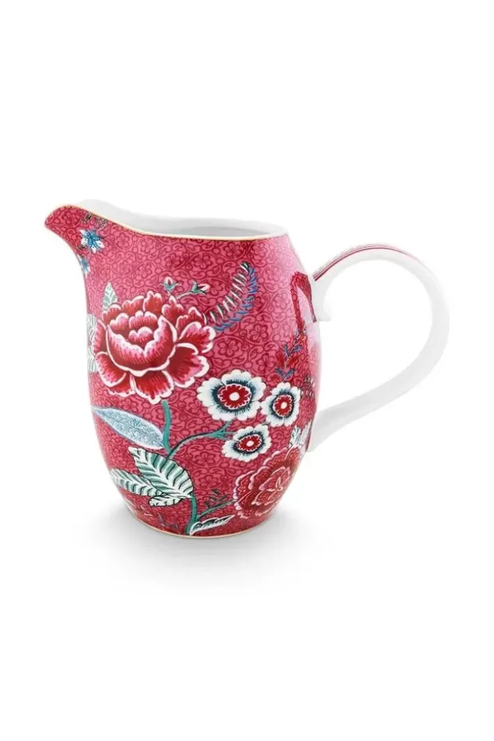 Pip Studio Melkkannen<Flower Festival Kan Groot Dark Roze