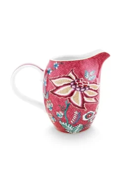 Pip Studio Melkkannen<Flower Festival Kan Groot Dark Roze