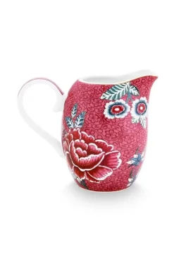 Pip Studio Melkkannen<Flower Festival Kan Klein Donker Roze