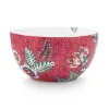 Pip Studio Kommen<Flower Festival Kom Donker 12 Cm Roze