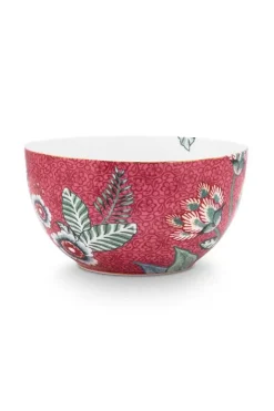 Pip Studio Kommen<Flower Festival Kom Donker 12 Cm Roze