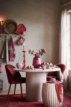 Pip Studio Kommen<Flower Festival Kom Rood/Donker 9.5 Cm Roze