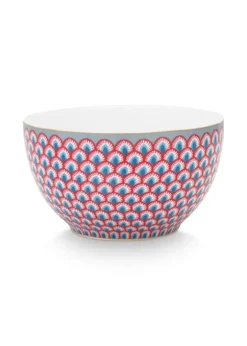 Pip Studio Kommen<Flower Festival Kom Rood/Light 9.5 Cm Blauw