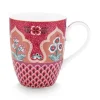 Pip Studio Theemokken<Flower Festival Mok Groot Deco Donker Roze
