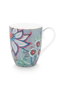 Pip Studio Theemokken<Flower Festival Mok Groot Licht Blauw