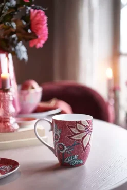 Pip Studio Theemokken<Flower Festival Mok Xl Donker Roze